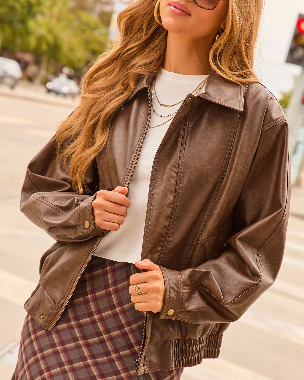 Dark Ember Vegan Leather Jacket