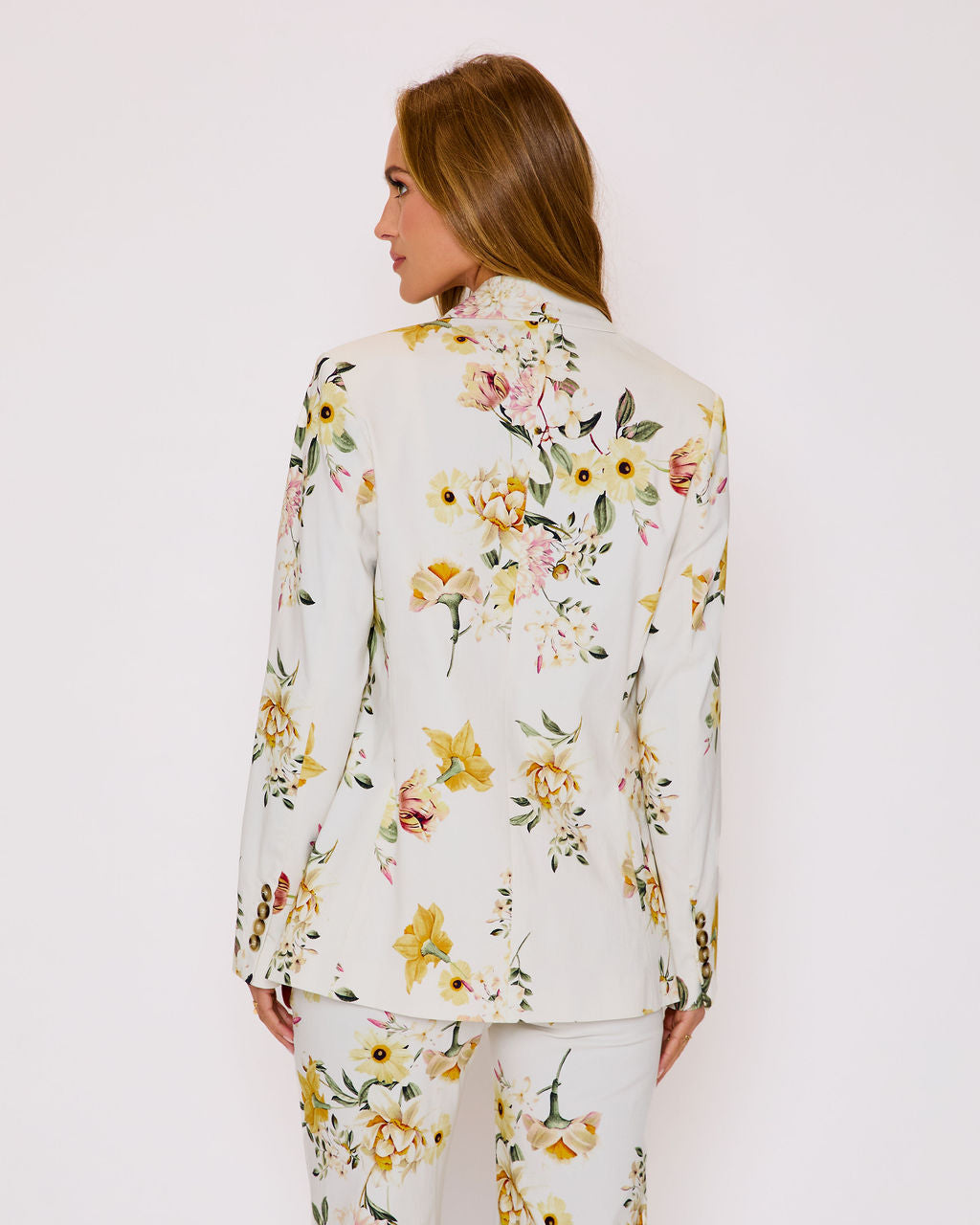 Honey Morning Floral Print Blazer