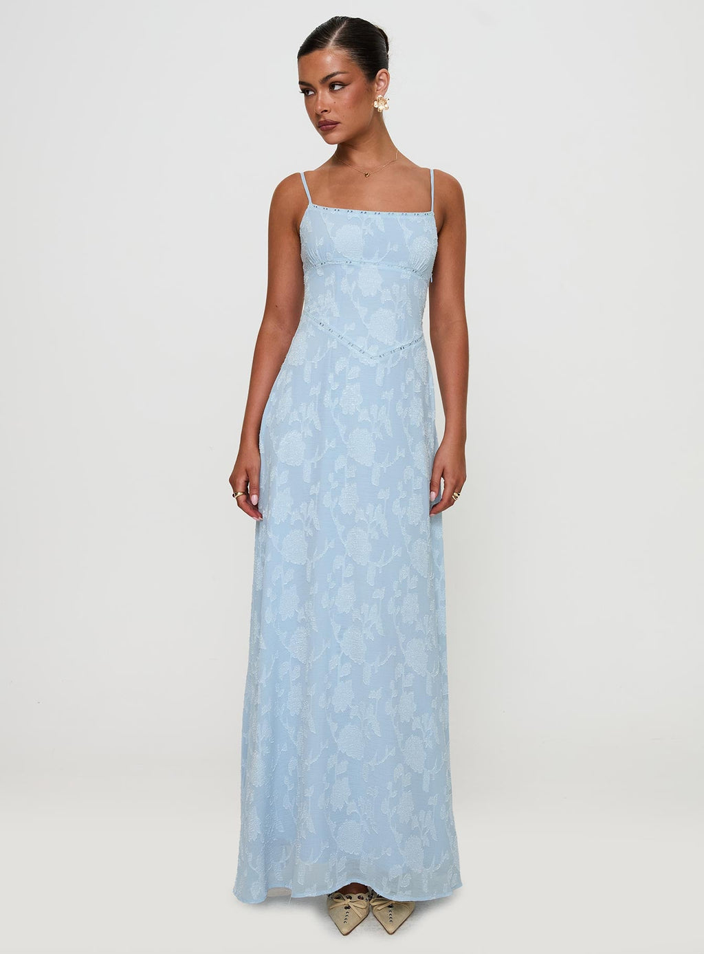 South Of France Maxi Dress Blue