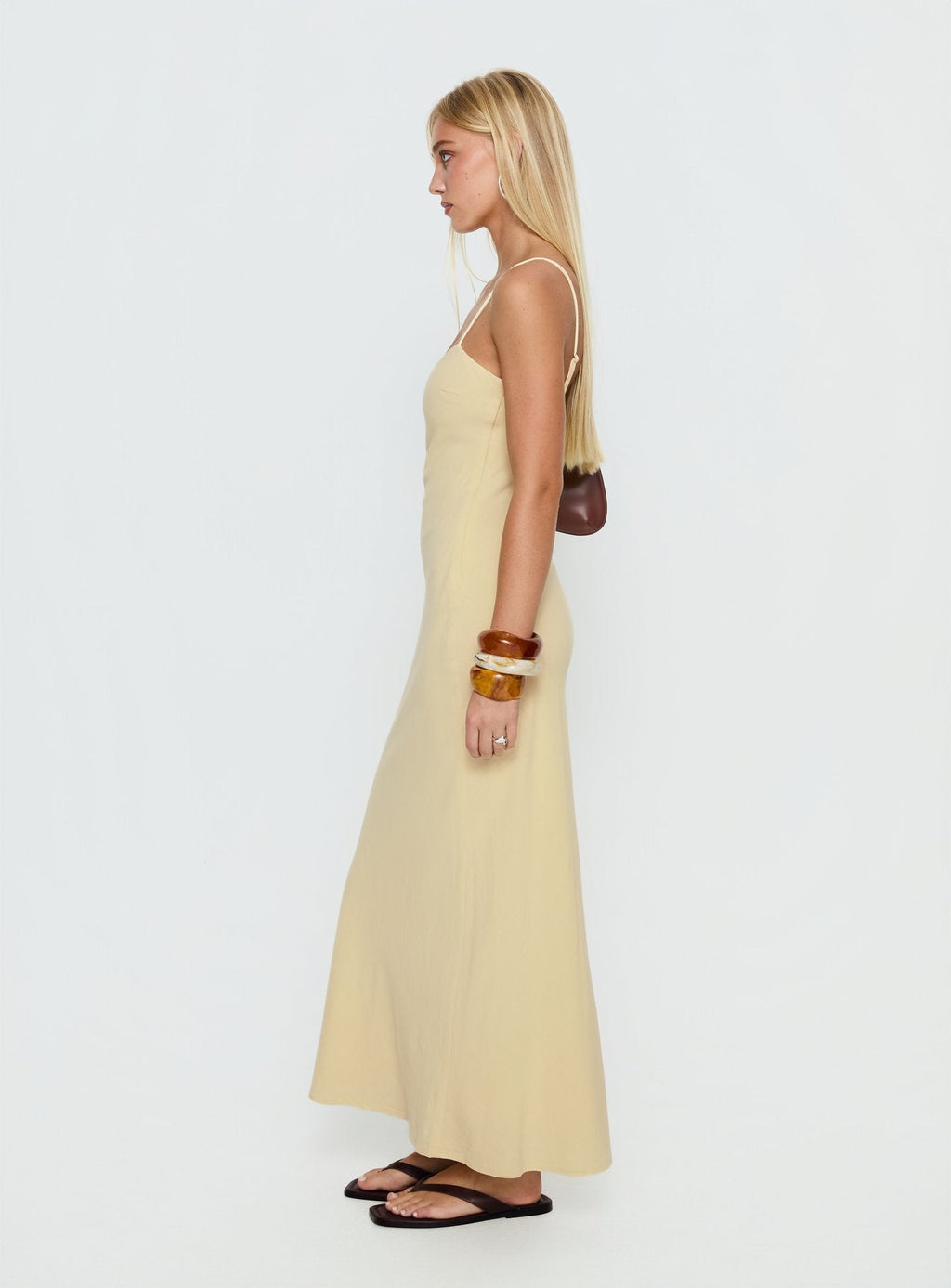 Montie Scoop Maxi Dress Lemon