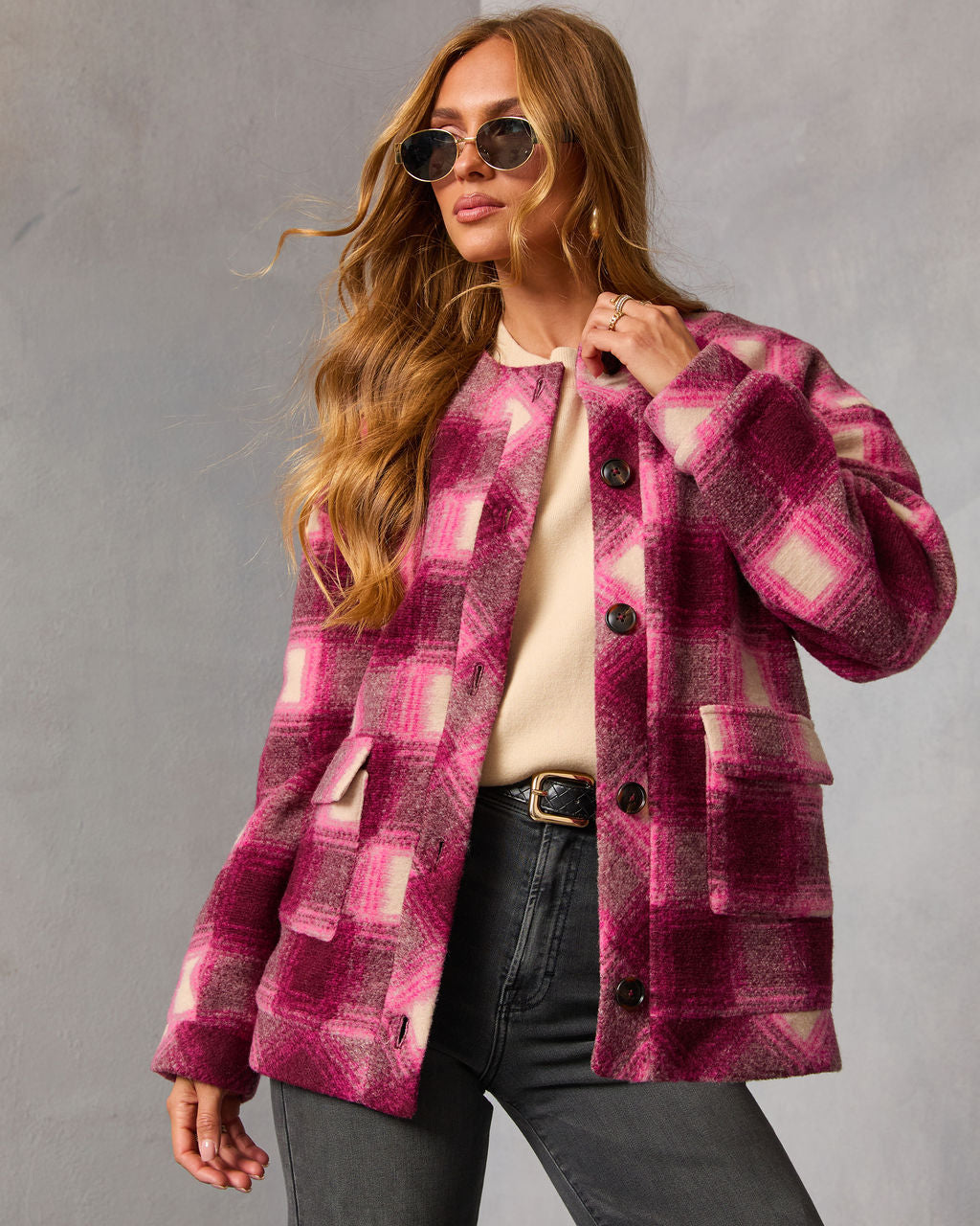 Eloura Brushed Plaid Jacket
