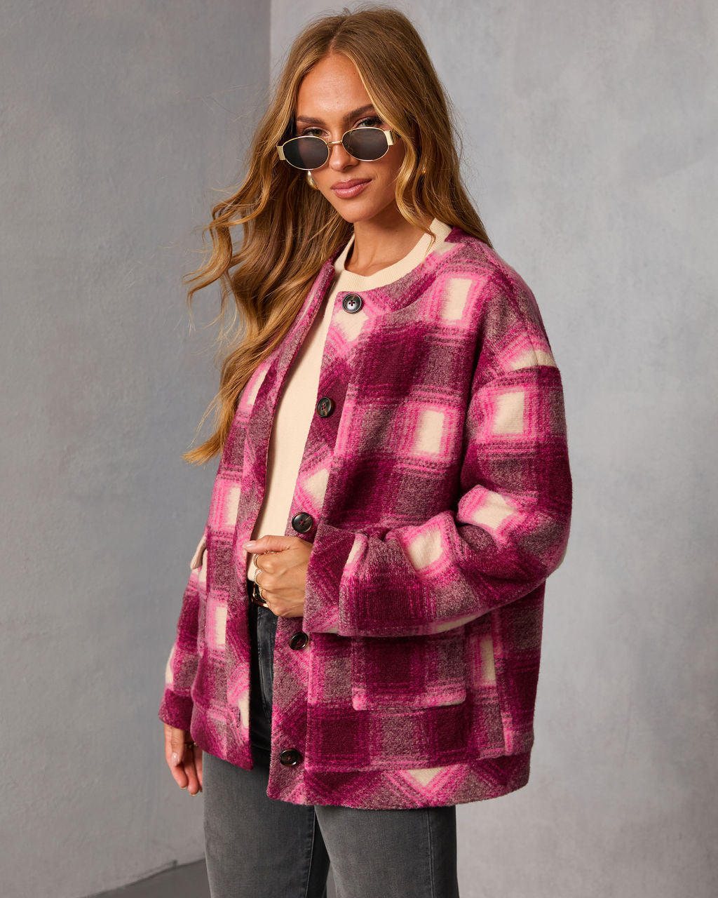 Eloura Brushed Plaid Jacket