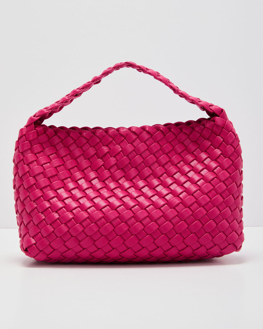 Fiah Textured Woven Vegan Leather Bag