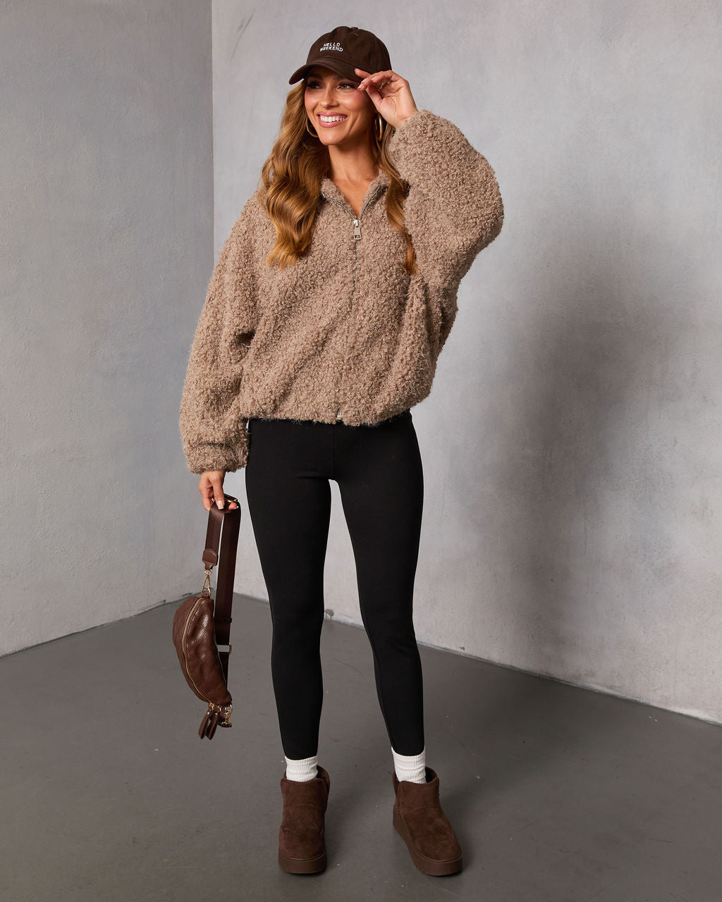 Cuddle Crest Teddy Bomber Jacket