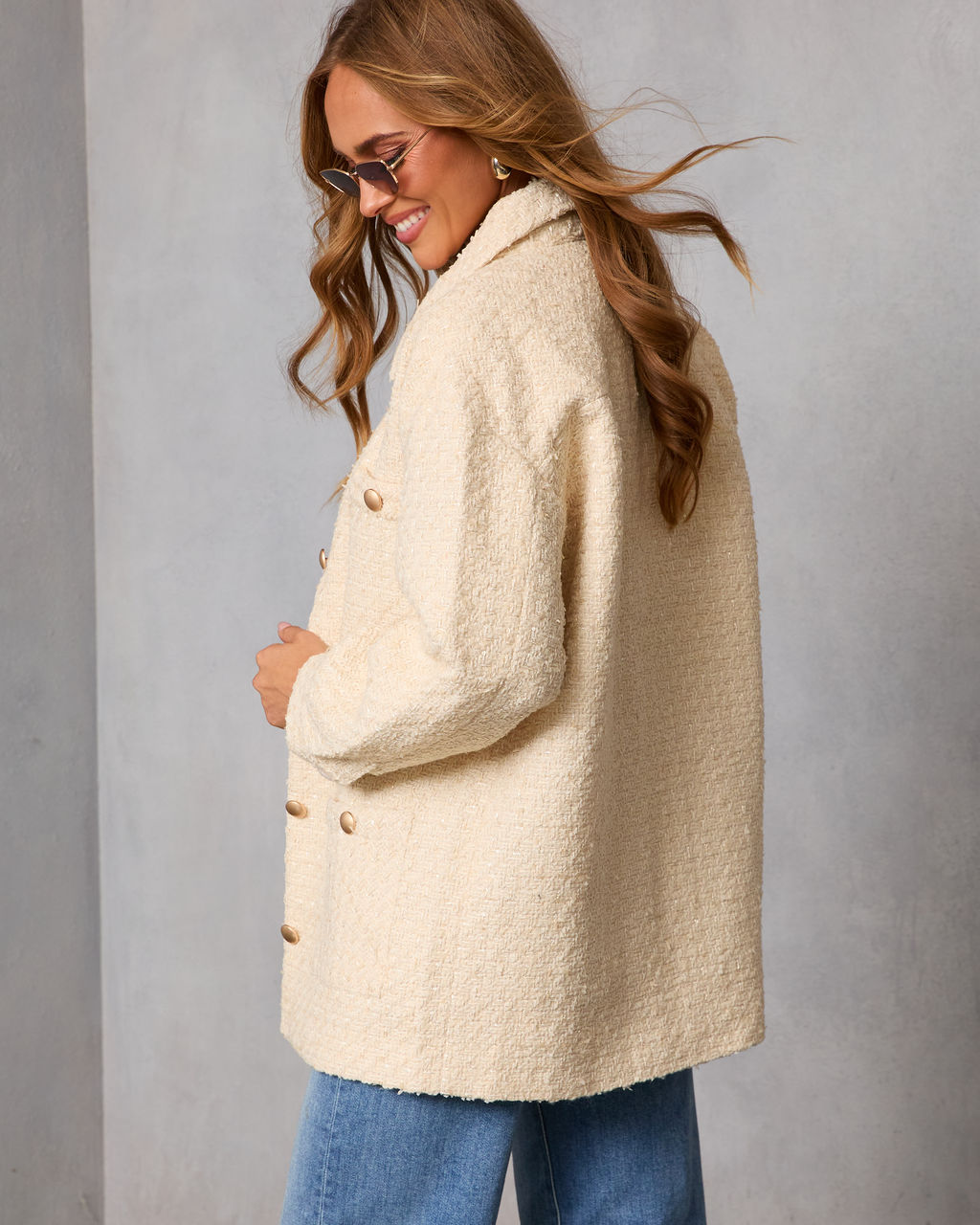 Begin Again Tweed Shirt Jacket