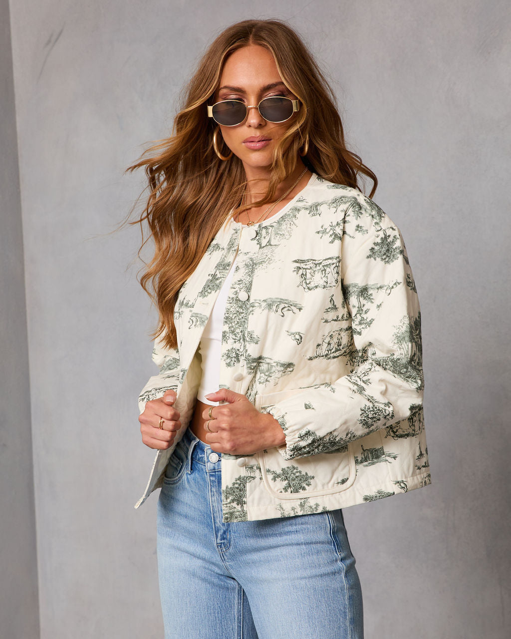 Heritage Hunt Scenic Novelty Print Standard Jacket