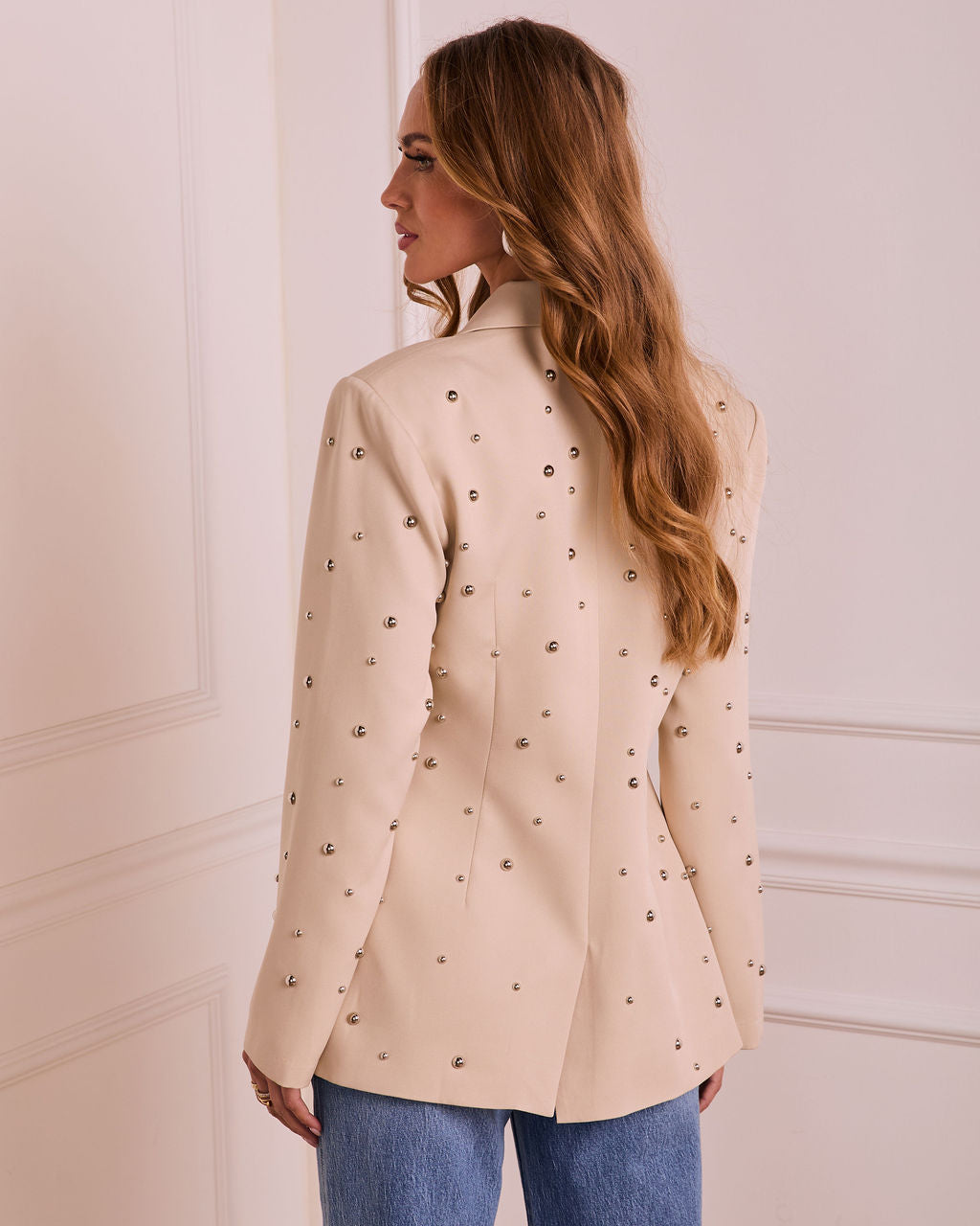 Refined Rebel Studded Blazer