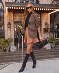 Maple Row Plaid Blazer