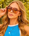Sunny Glow Aviator Sunglasses