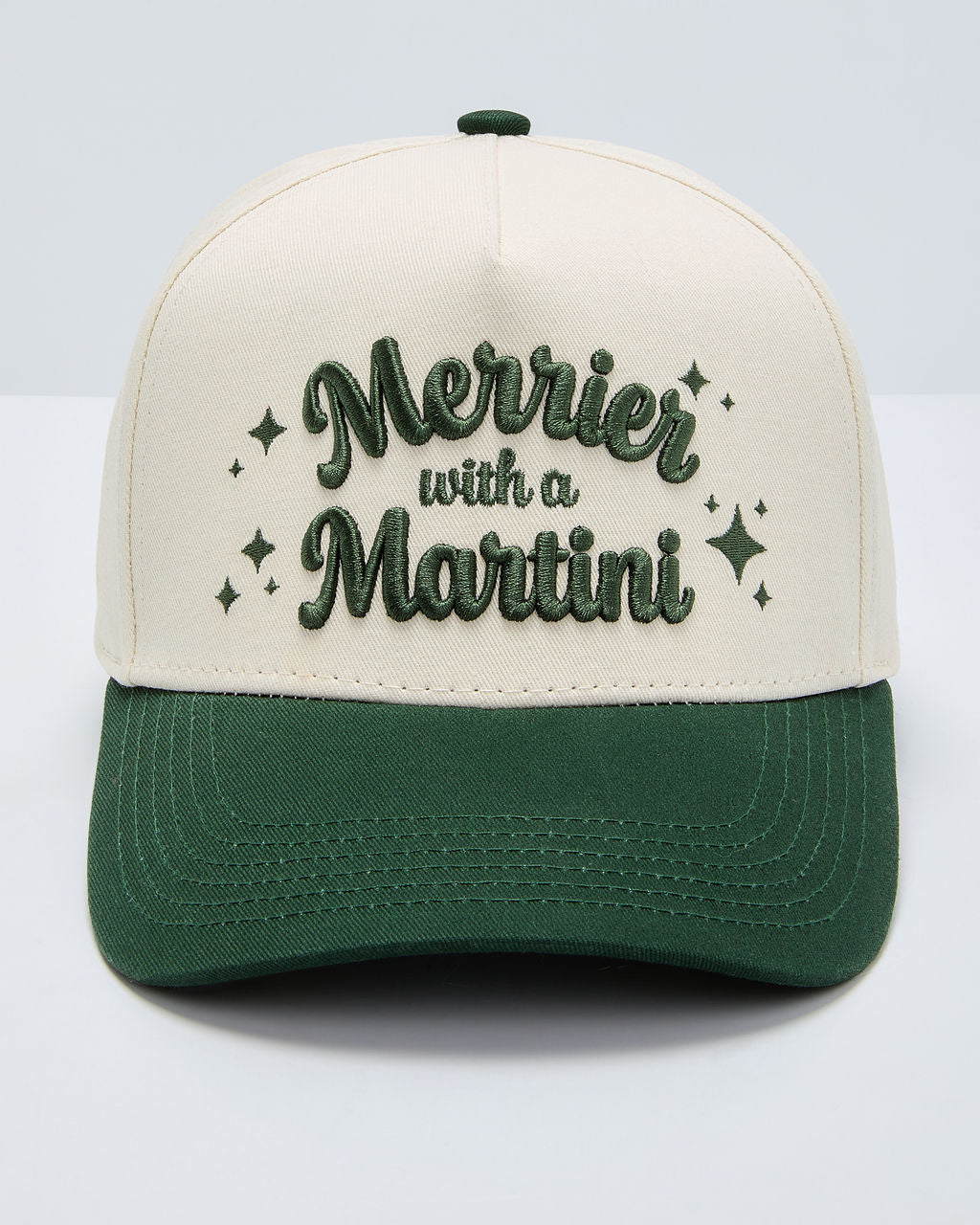 Merrier With A Martini Baseball Cap